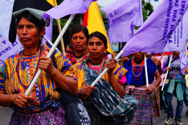 Organisationen Waqib'Kej protesterar mot korruption 2015-05-16 Guatemala city. Foto Anna Nylander