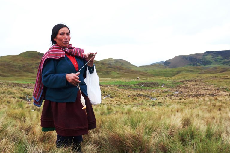Den peruanska miljöaktivisten och gruvmotståndaren Máxima Acuña. Foto: Jorge Chavez Ortiz