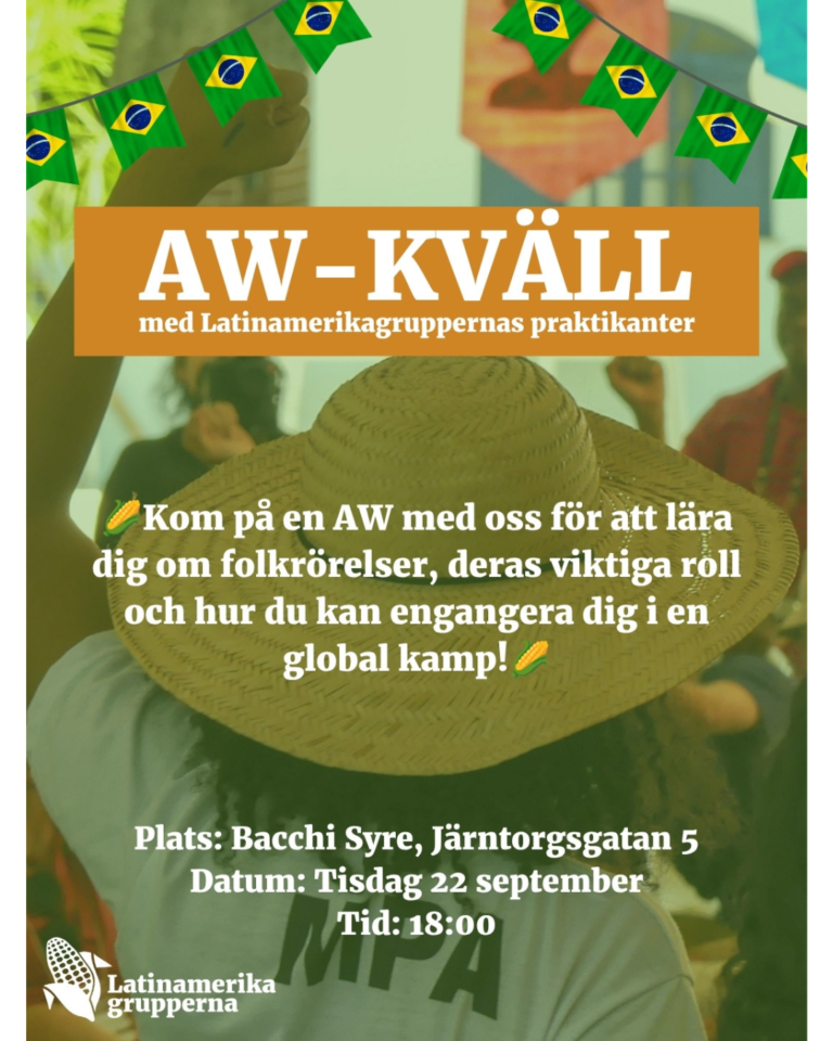 AW-kväll med Latinamerikagruppernas praktikanter